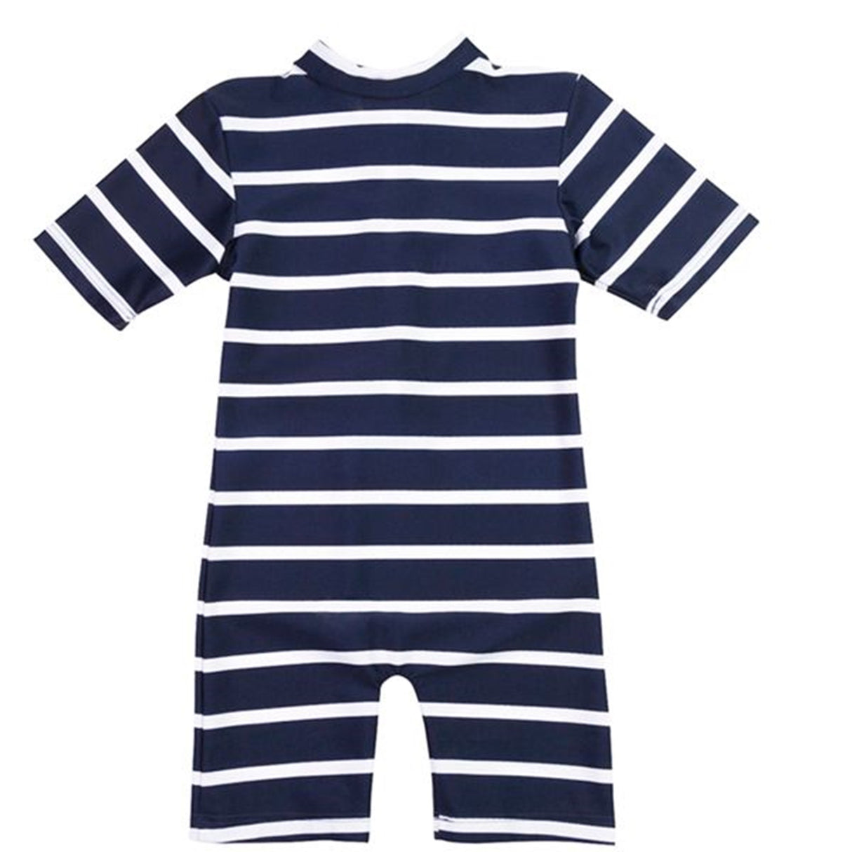 Petit Crabe Blue/White Natsu Sunsuit with Zipper