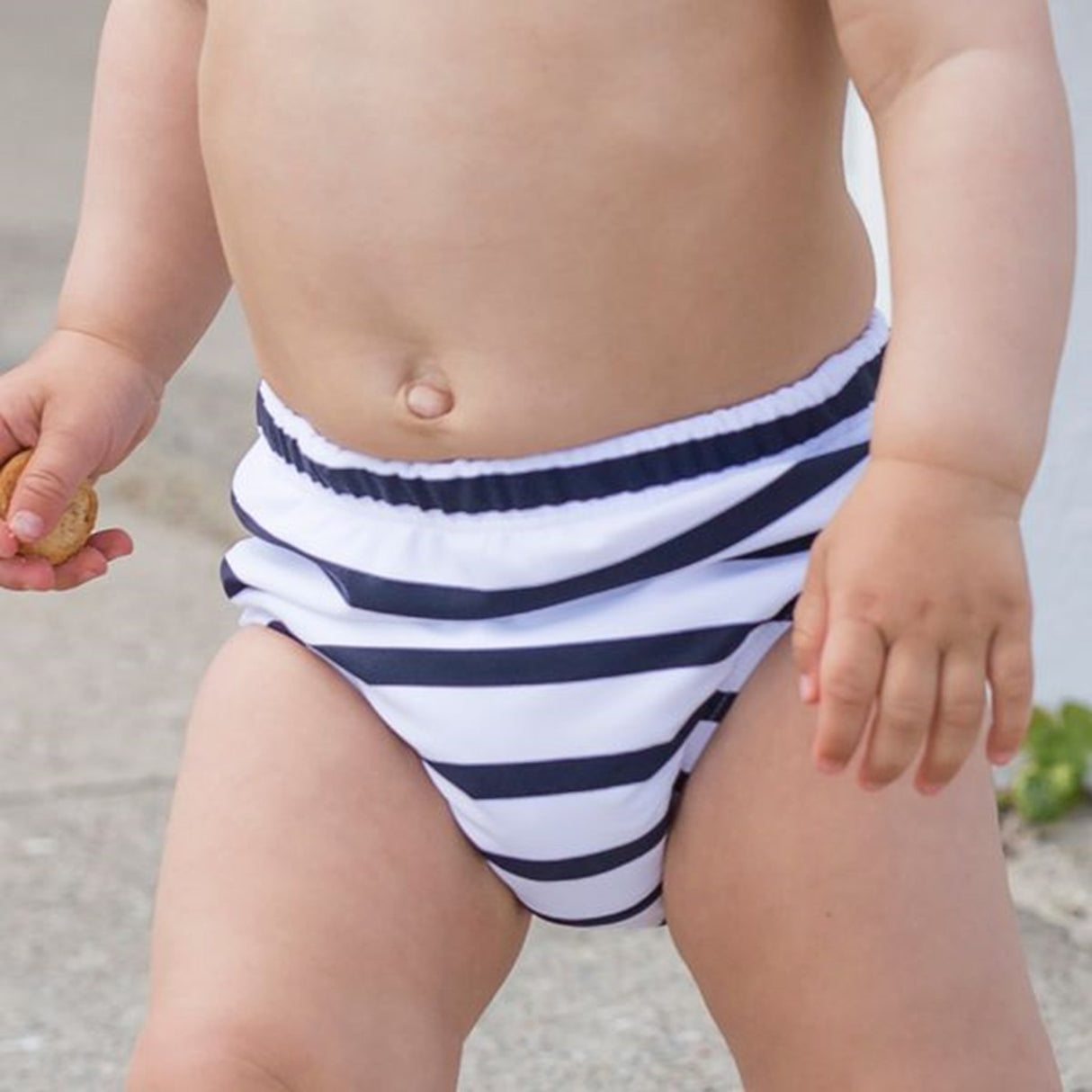 Petit Crabe Blue/White Swimpants 2