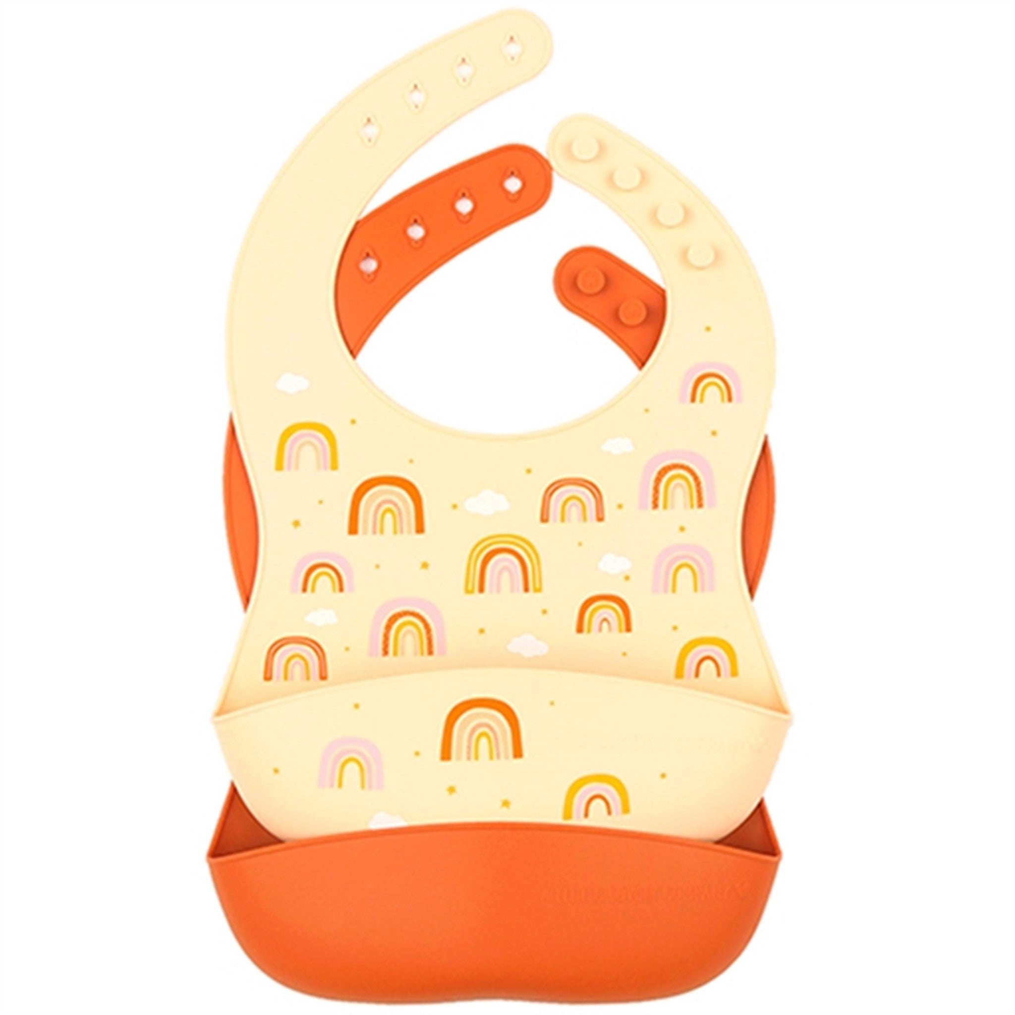 A Little Lovely Company Silicone Bib 2-pack Rainbows