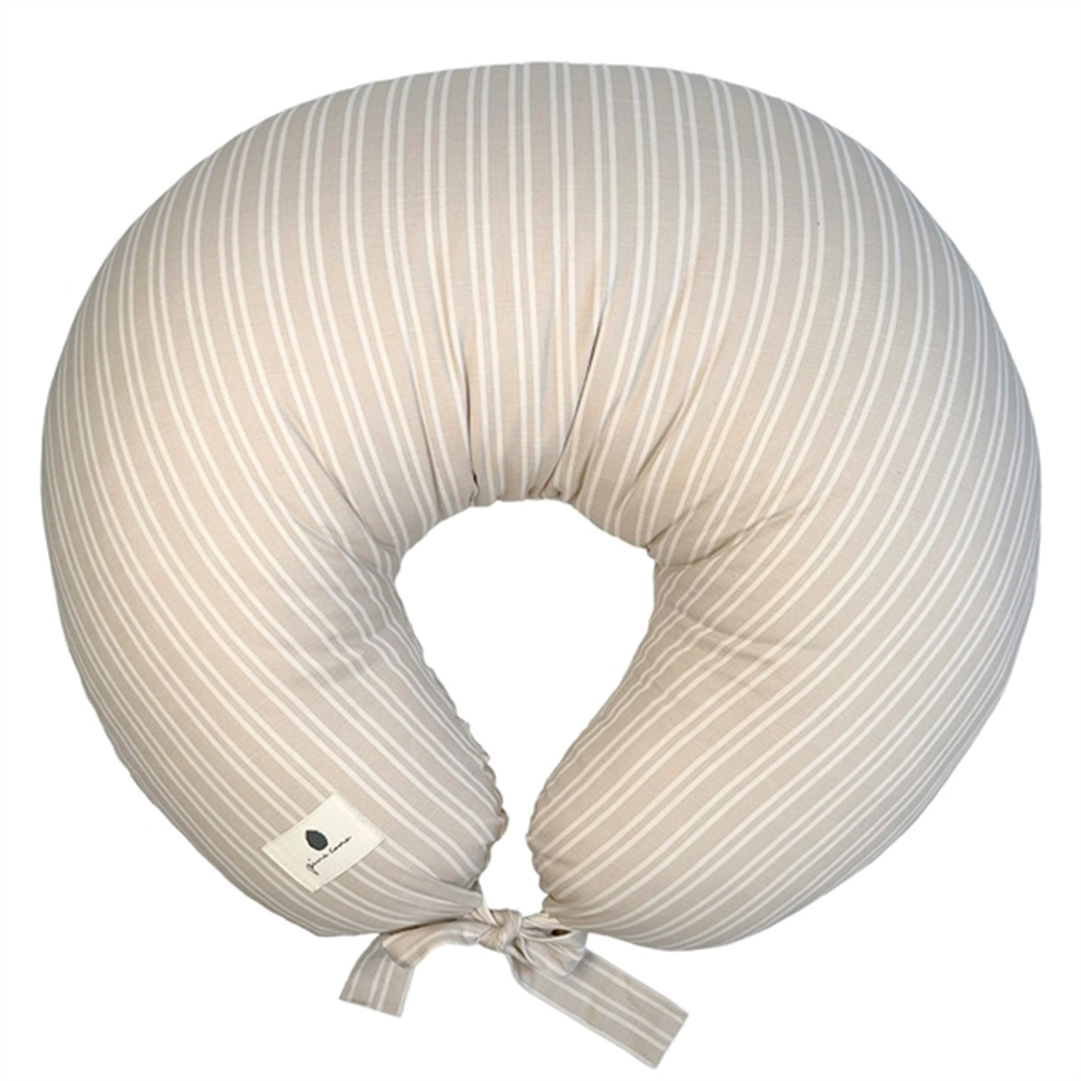 Pine Cone Nora Nursery Pillow Beige Stripe