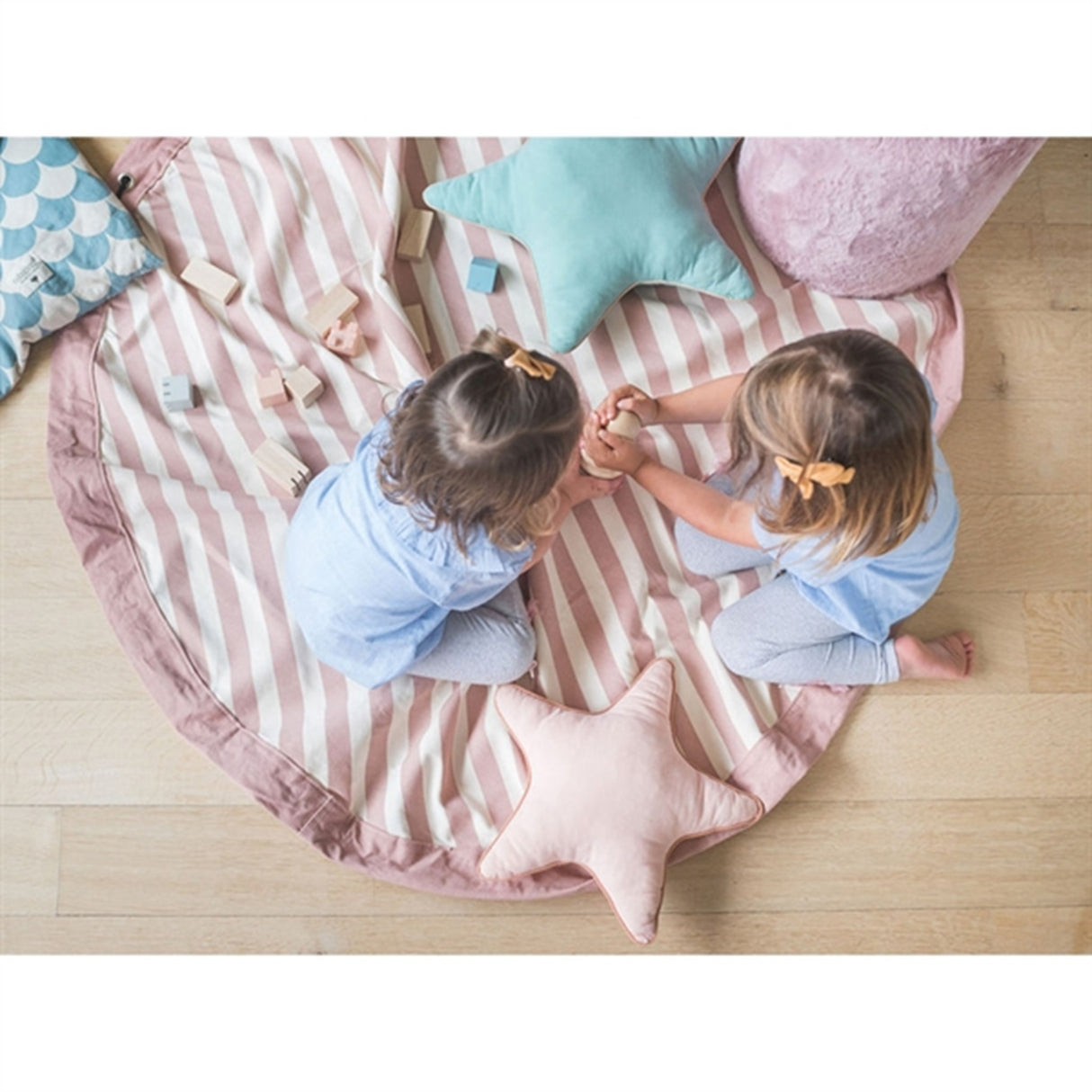 Play&Go 2-in-1 Play Mat Stripes Pink