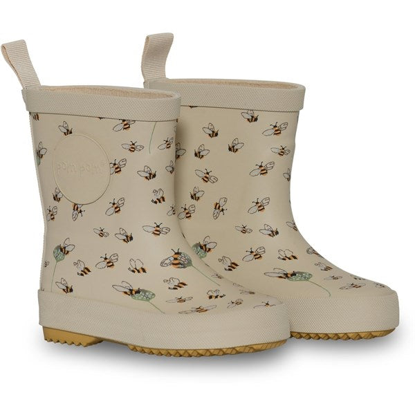 Pom Pom Rubber Boot Bees