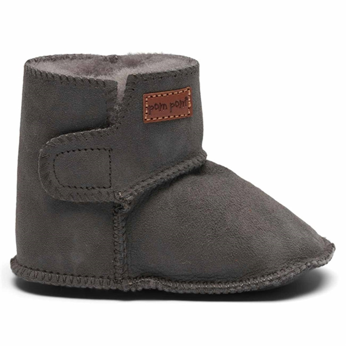 Pom Pom Bootie Grey