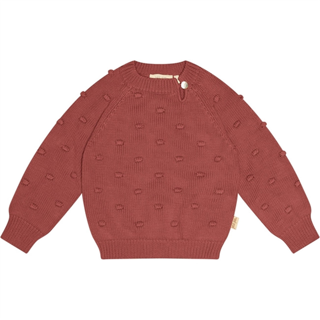 Petit Piao® Berry Dust O-neck Bomber Knit