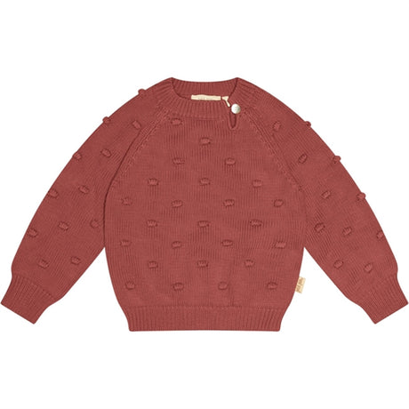 Petit Piao® Berry Dust O-neck Bomber Knit