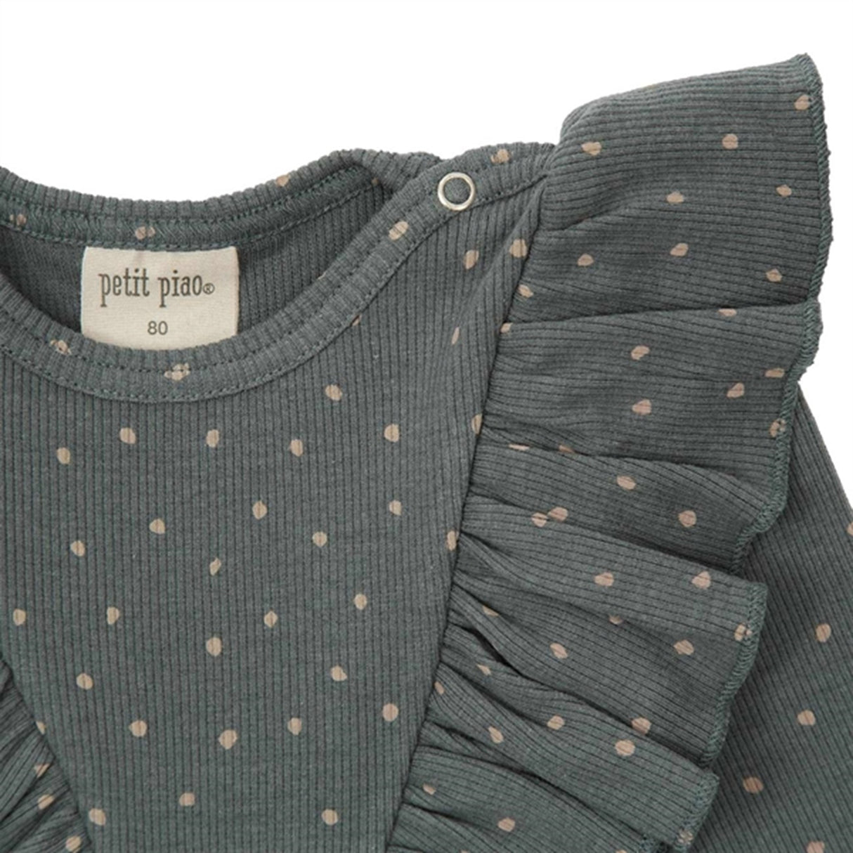 Petit Piao Turbulence/Woodrose Frill Dot Modal Blouse 2