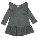 Petit Piao Turbulence/Woodrose Frills Dot Dress