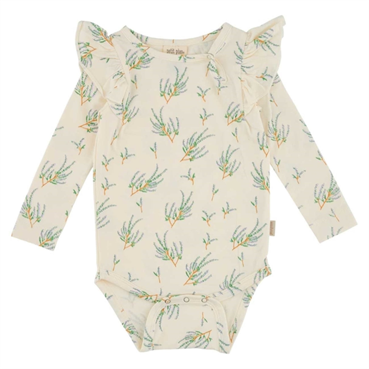 Petit Piao Heather Body Frills Printed L/S