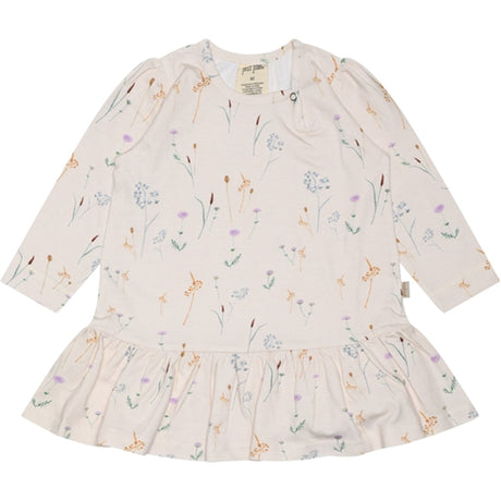 Petit Piao Wild Dress L/S Gather Printed