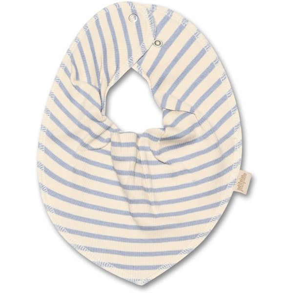 Petit Piao® Spring Blue Bib Modal Striped