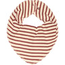 Petit Piao® Berry Dust/Off White Bib Modal Striped