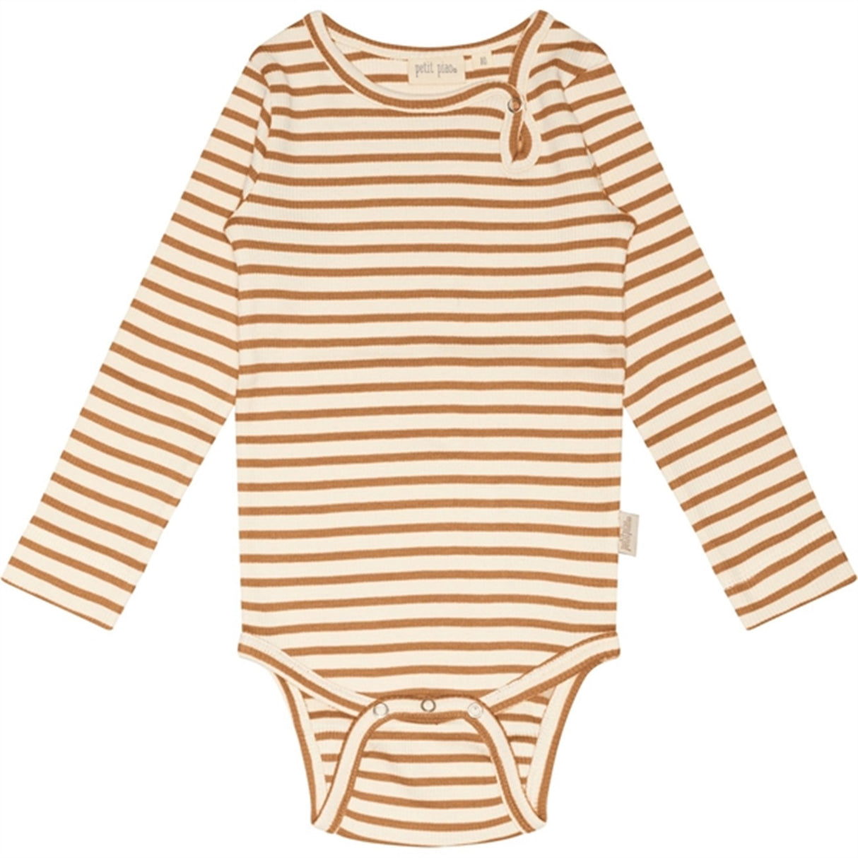 Petit Piao® Caramel/Off White Body Modal Striped