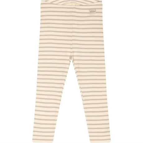 Petit Piao® Simply Taupe Leggings Modal Striped