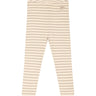 Petit Piao® Soft Sand/Off White Leggings Modal Striped