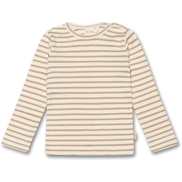 Petit Piao® Simply Taupe Blouse Modal Striped