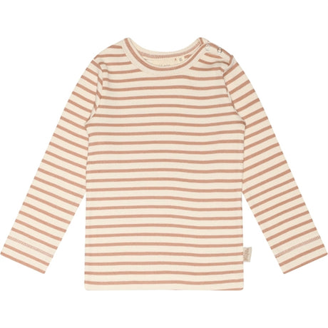 Petit Piao® Cafè Rose/Off White Blouse Modal Striped