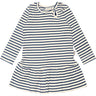 Petit Piao® Denim Blue/Off White Dress Modal Striped