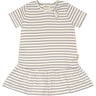 Petit Piao Dusty Lavender/Offwhite Dress S/S Modal Striped