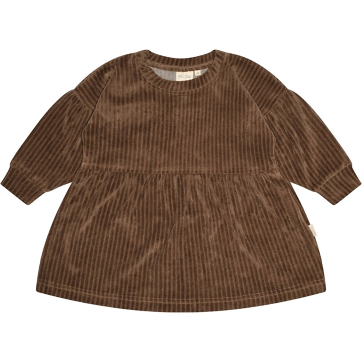 Petit Piao® Walnut Sweat Dress Velvet