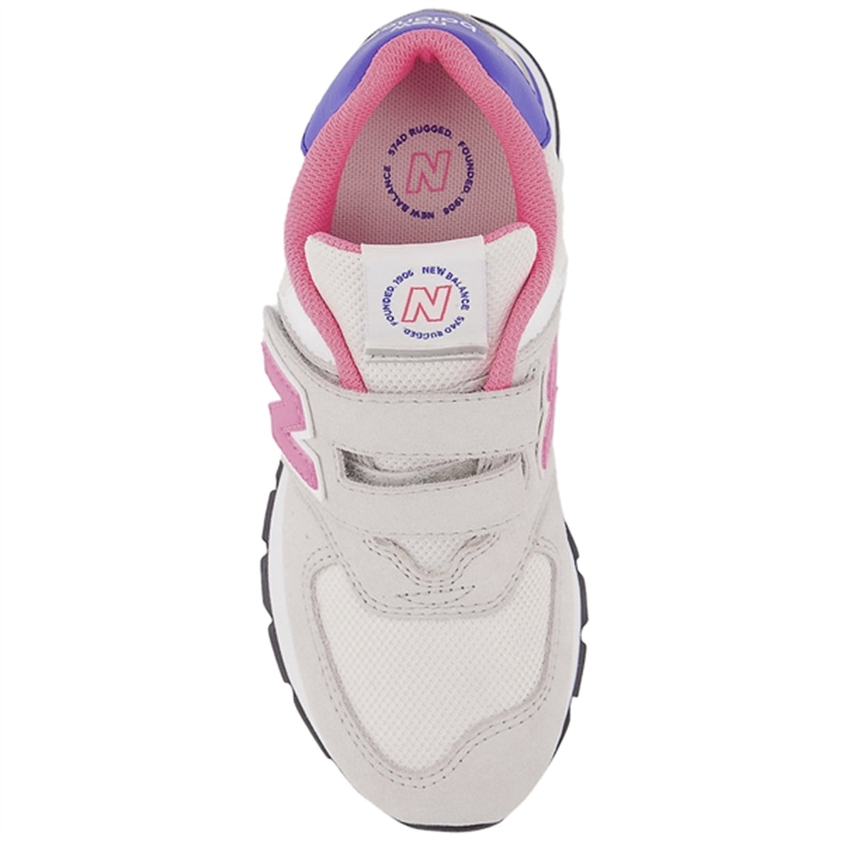 New Balance 574 Summer Fog/Neon Pink Sneakers