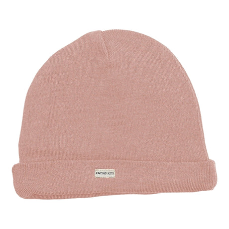 Racing Kids Beanie Wool/Cotton Dusty Rose