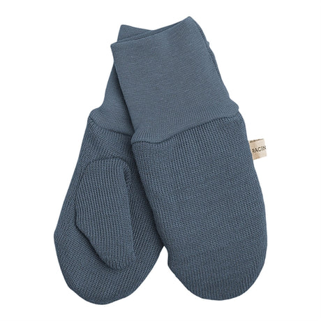 Racing Kids Mittens Dusty Blue