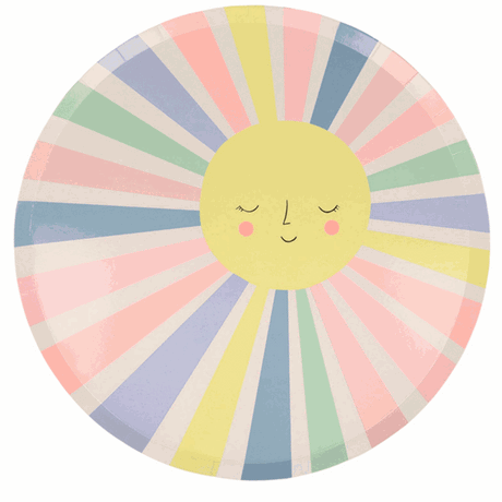 Meri Meri Rainbow Sun Dinner Plates