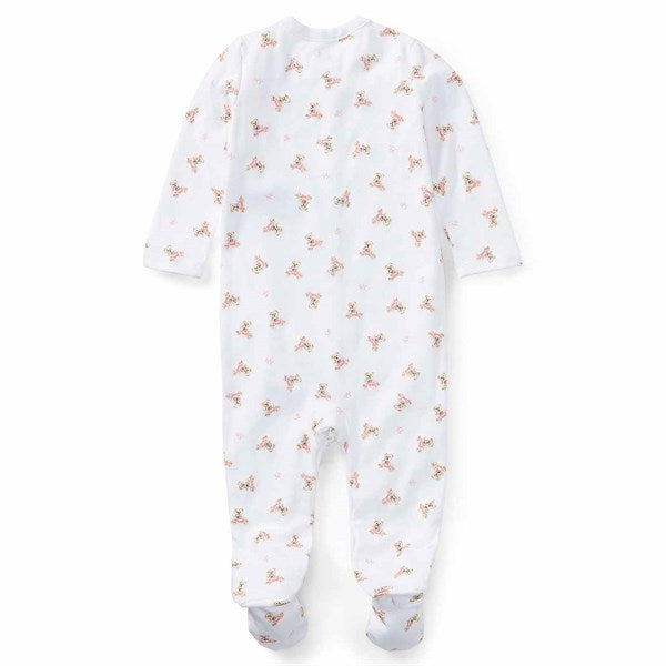 Polo Ralph Lauren Baby Girl One Piece Coverall Bear White