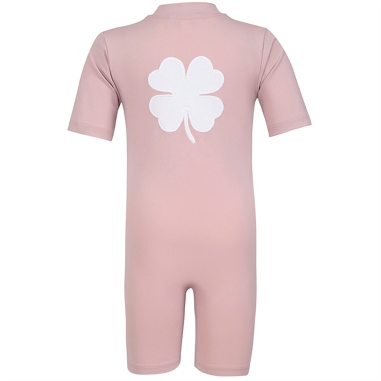 Petit Crabe Rose Nude Noe Clover Sunsuit with Zipper 3