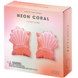 SunnyLife Buddy Float Bands Shell Neon Coral 2