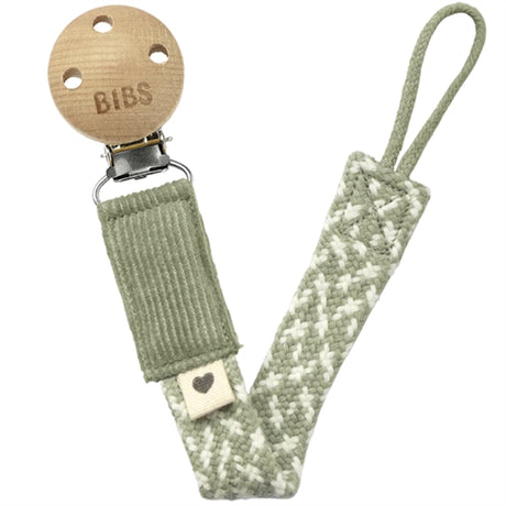 Bibs Pacifer Strap Sage/Ivory