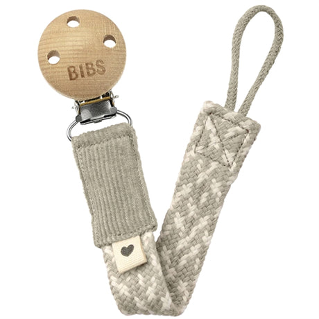 Bibs Pacifer Strap Sand/Ivory