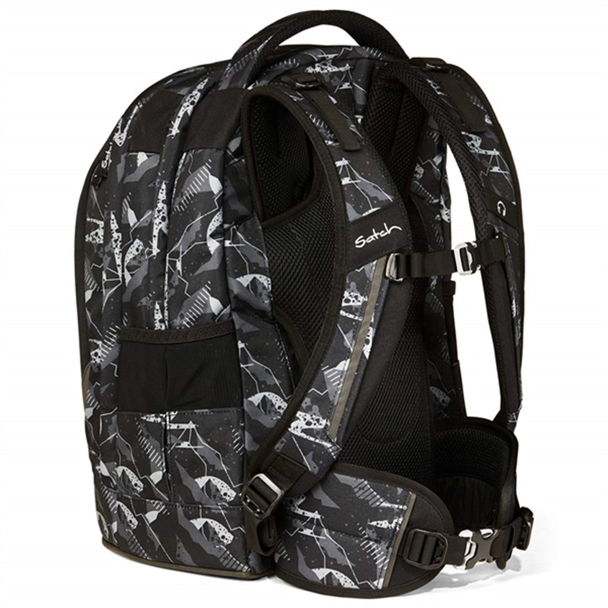 Satch Pack School Bag Mountain Grid 5