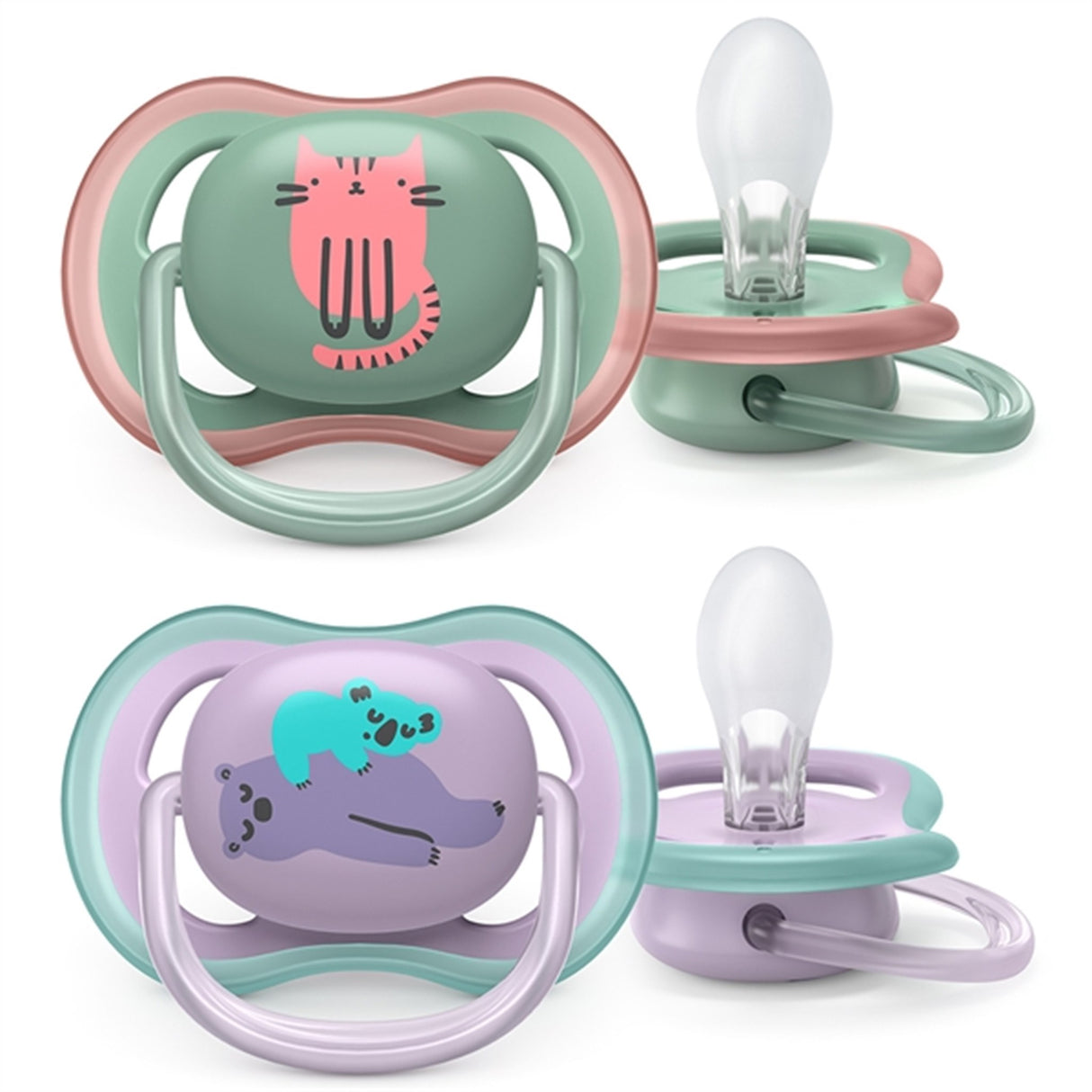 Philips Avent Ultra Air Pacifier 6-18 months Cat/Koala 2-pack