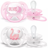 Philips Avent Ultra Soft Pacifiers 0-6 mdr Dreams/Svane 2-pack