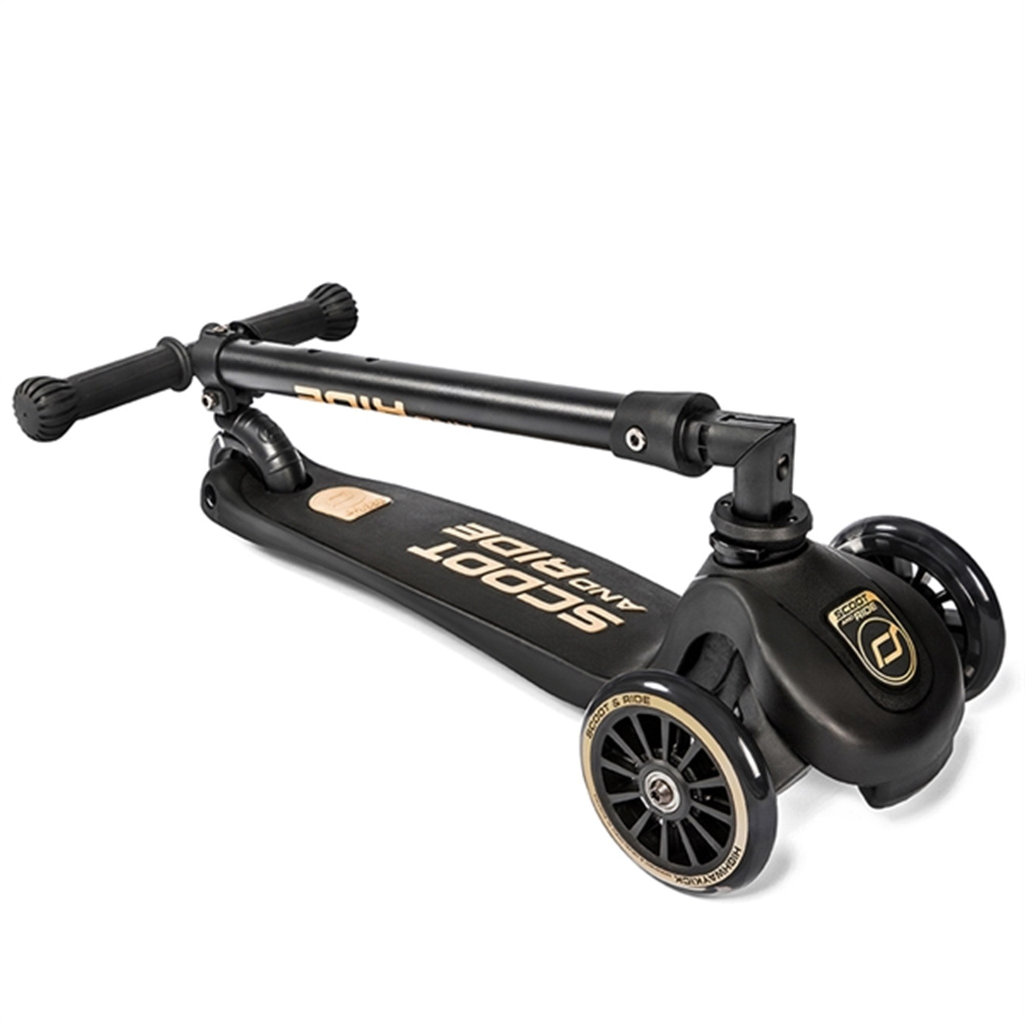 Scoot and Ride Highway Kick 3 LED Black/Gold 6