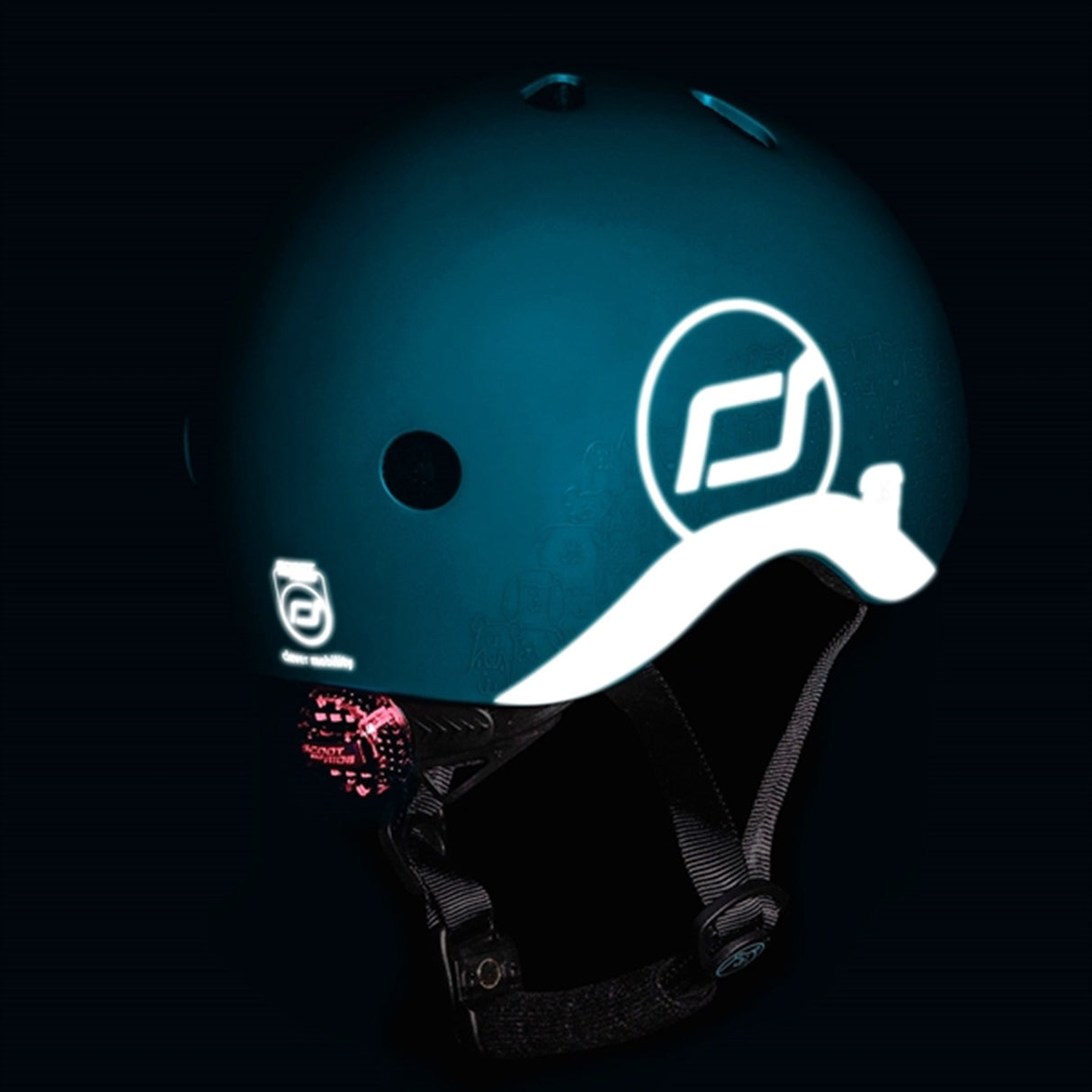 Scoot and Ride Reflective Safety Helmet Forest