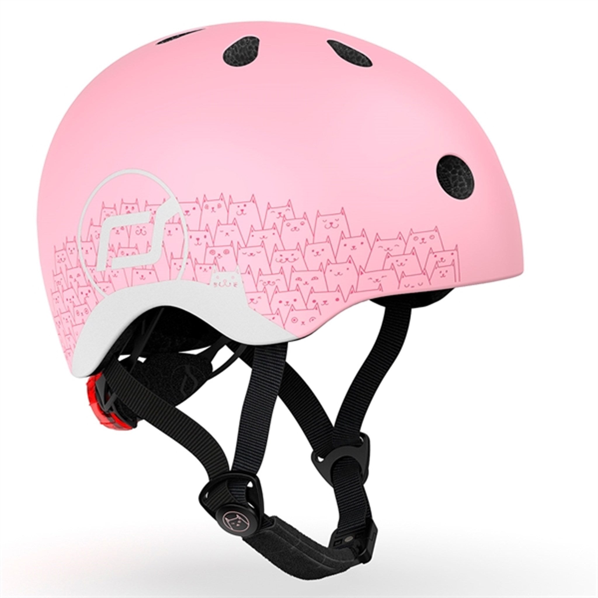 Scoot and Ride Reflective Safety Helmet Rose