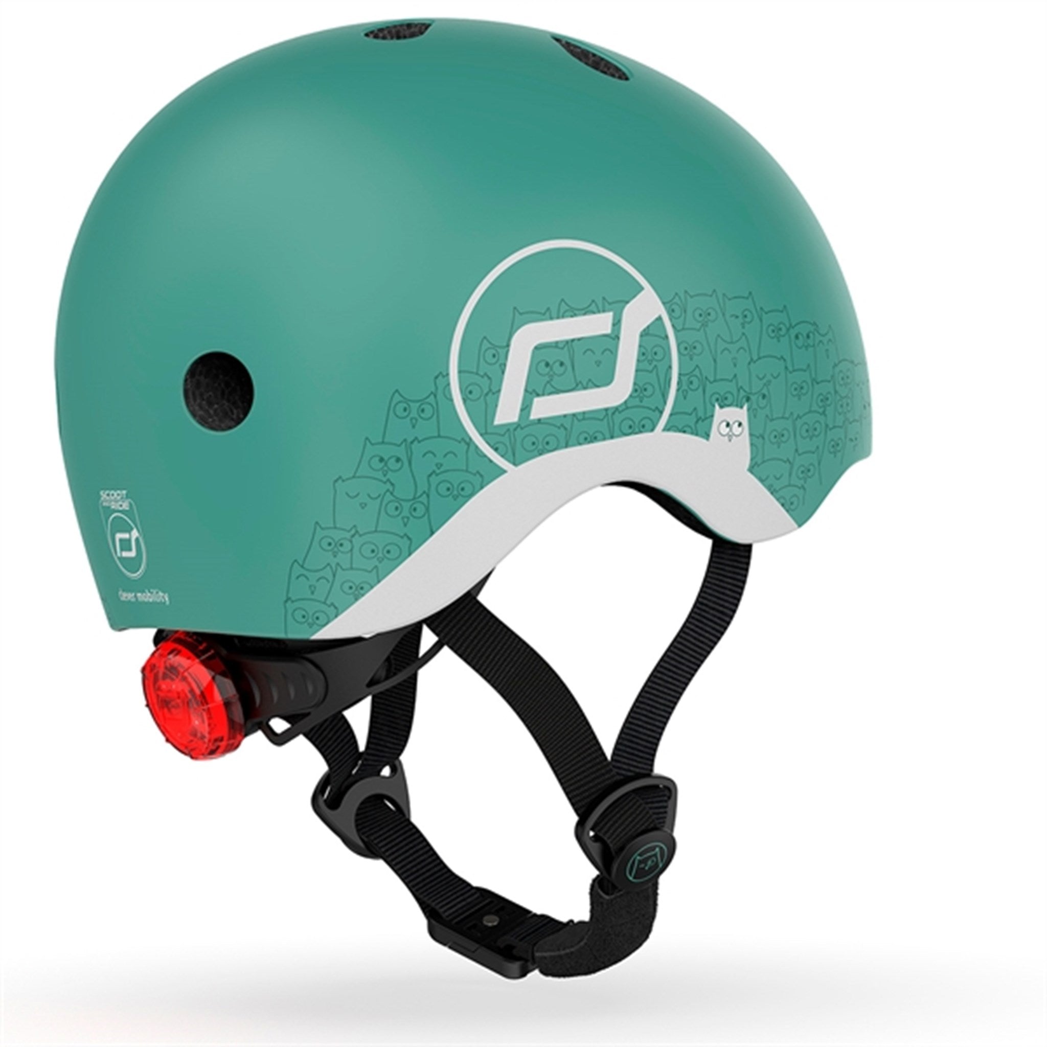 Scoot and Ride Reflective Safety Helmet Forest 3