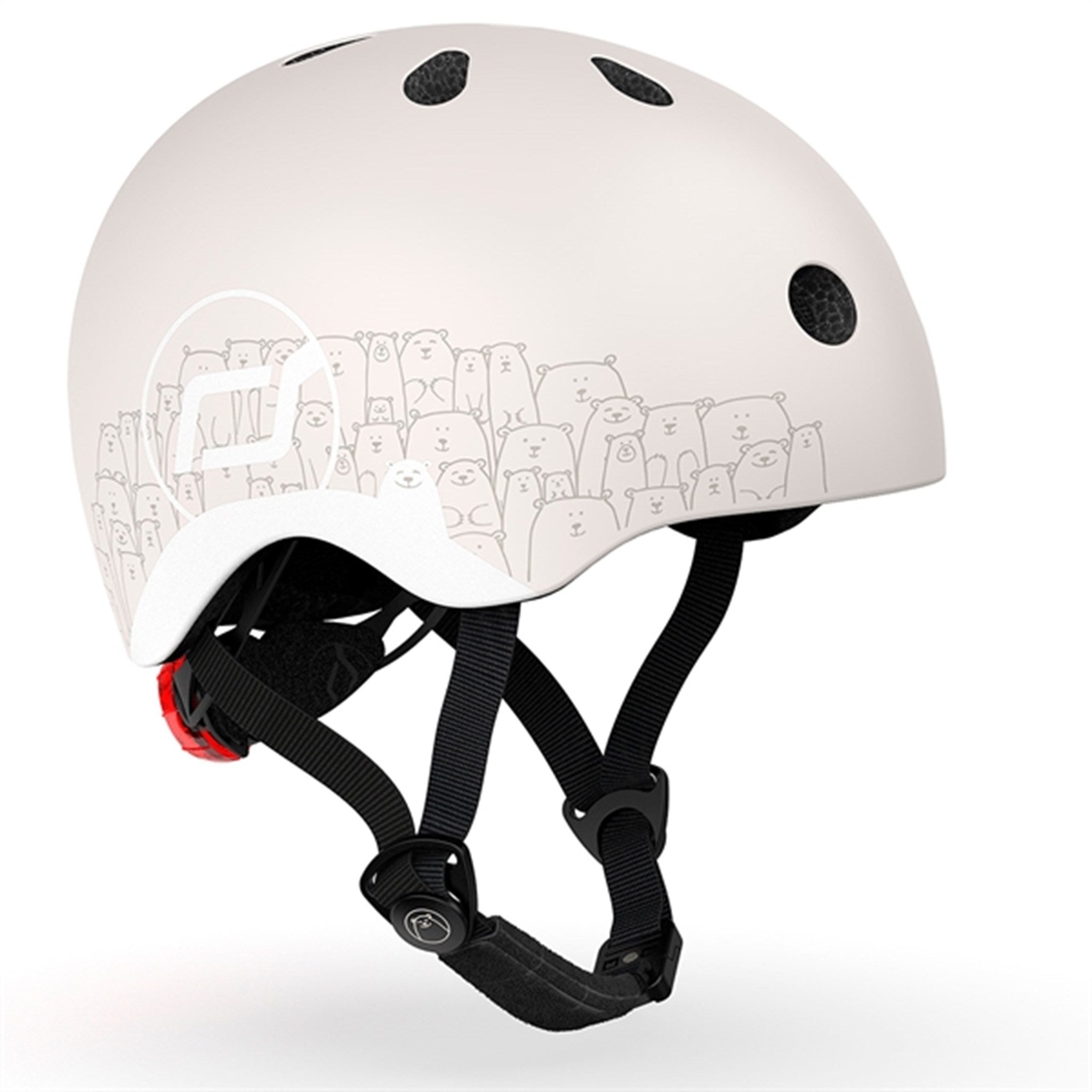 Scoot and Ride Reflective Safety Helmet Ash