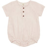 Copenhagen Colors Dusty Rose Stripe Seersucker Romper m. sleeves