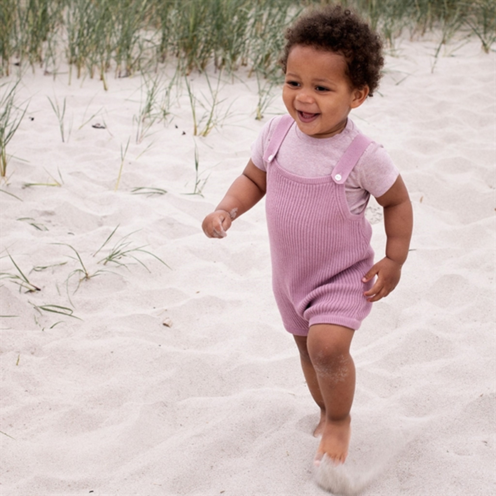 Serendipity Mauve Baby Knit Texture Overall 2