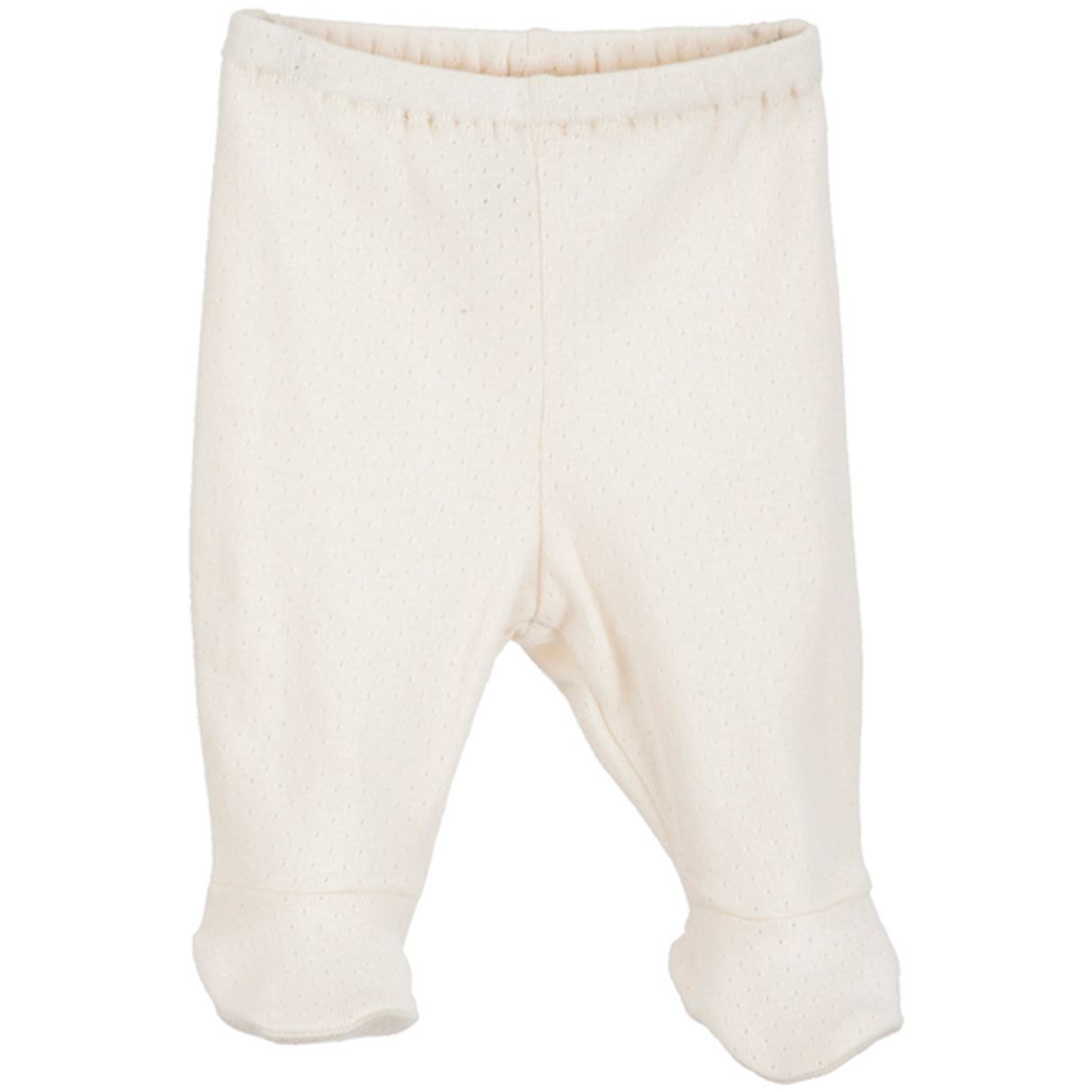 Serendipity Newborn Offwhite Rib Pants w. Feet