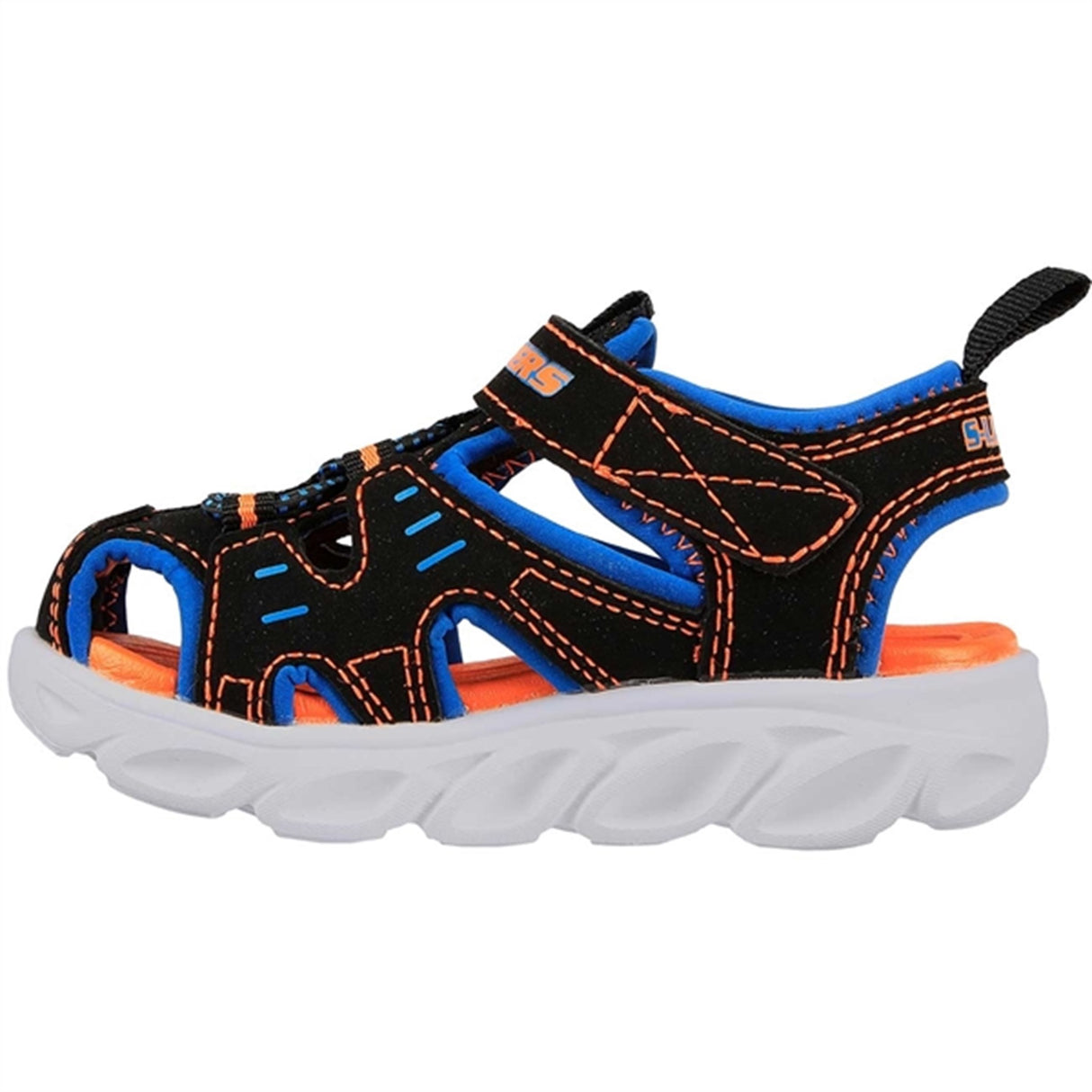 Skechers S-Lights Hypno Splash N Play Sandal Black Orange 2