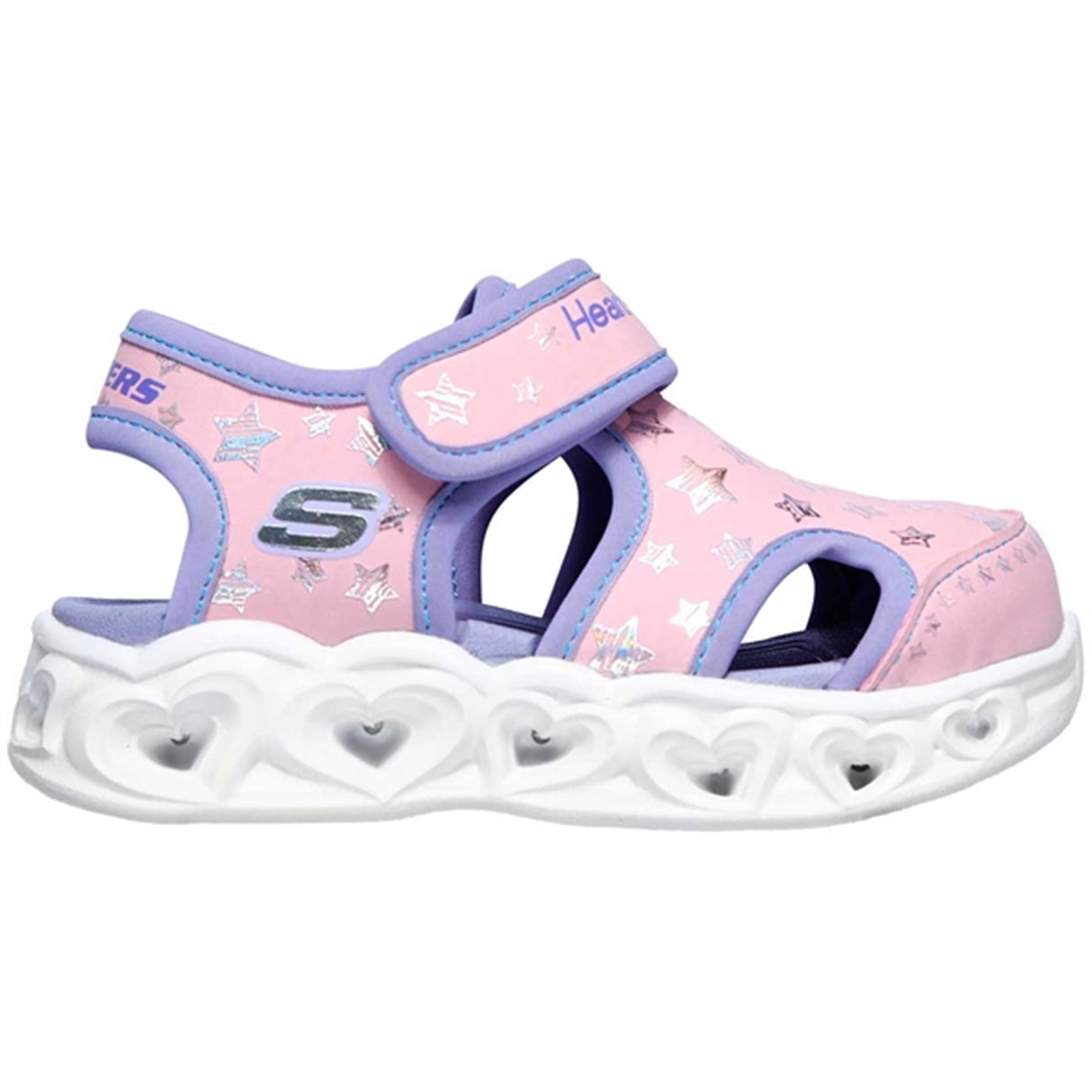Skechers S-Lights Heart Lights Sandal Star Sweet Pink/Lavender 2