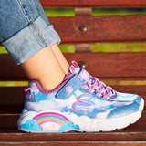 Skechers S-Lights Rainbow Racer Sneakers Blue 7