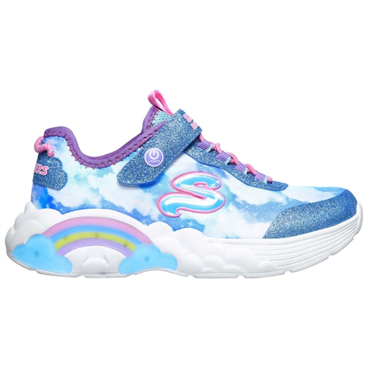 Skechers S-Lights Rainbow Racer Sneakers Blue 3
