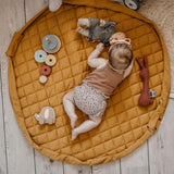 Play&Go 2-in-1 Play Mat Soft Organic Mustard Chai Tea 8