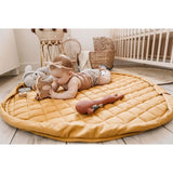 Play&Go 2-in-1 Play Mat Soft Organic Mustard Chai Tea 4