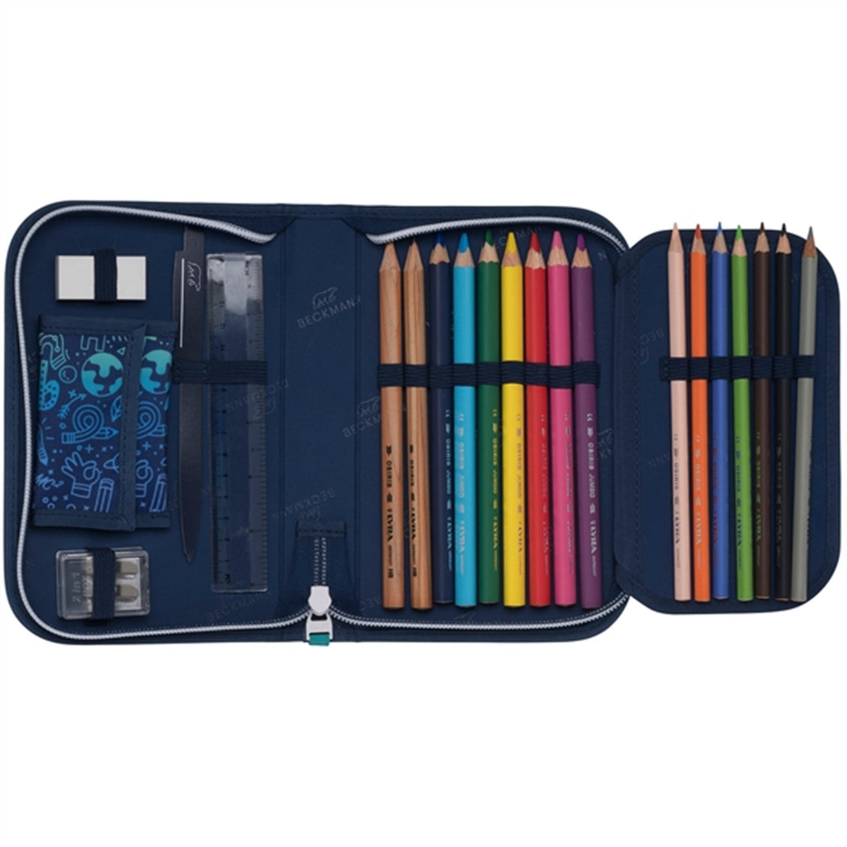 Beckmann Single Section Pencil Case Science 3